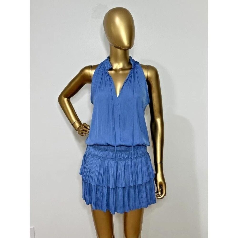 Current Air Dress Anthropologie Drop Waist Light blue